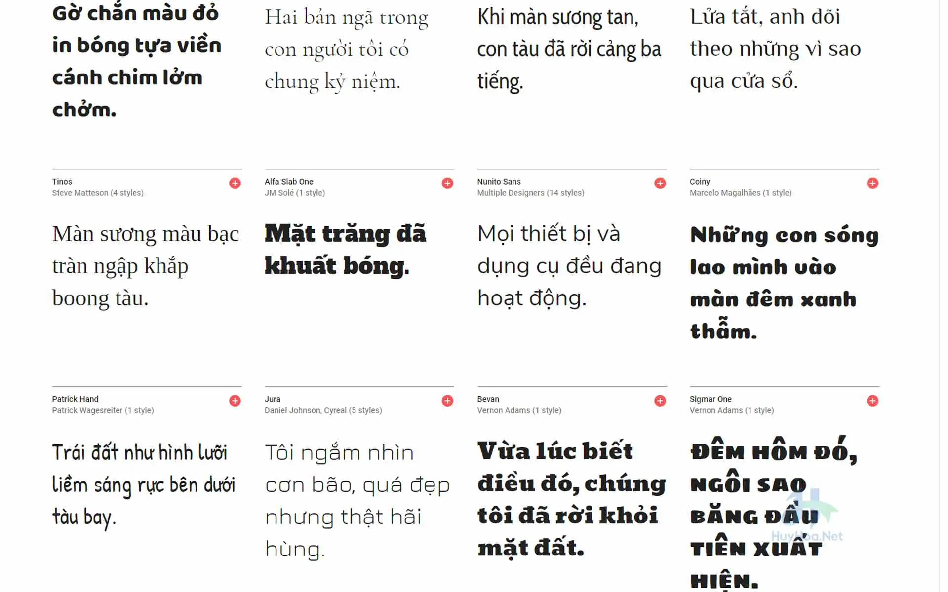 Các mẫu font chữ Tiếng Việt thiết kế đẹp, phổ biến 